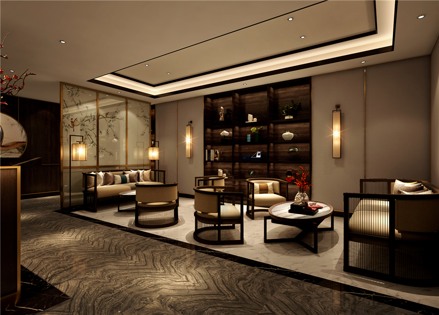 570平米足浴SPA会所装修设计效果图
