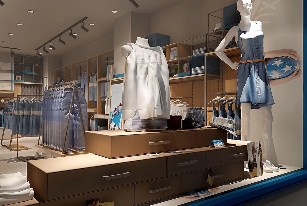 76平米服装店装修设计效果图