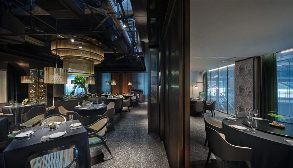 570平米新中式餐厅装修设计效果图