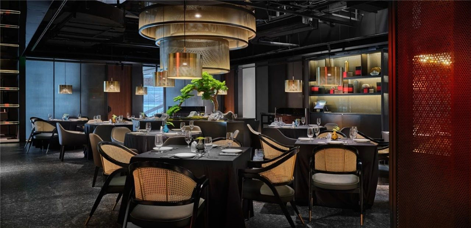 570平米新中式餐厅装修设计效果图