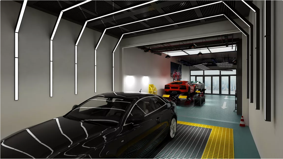 580平米洗车行装修设计效果图
