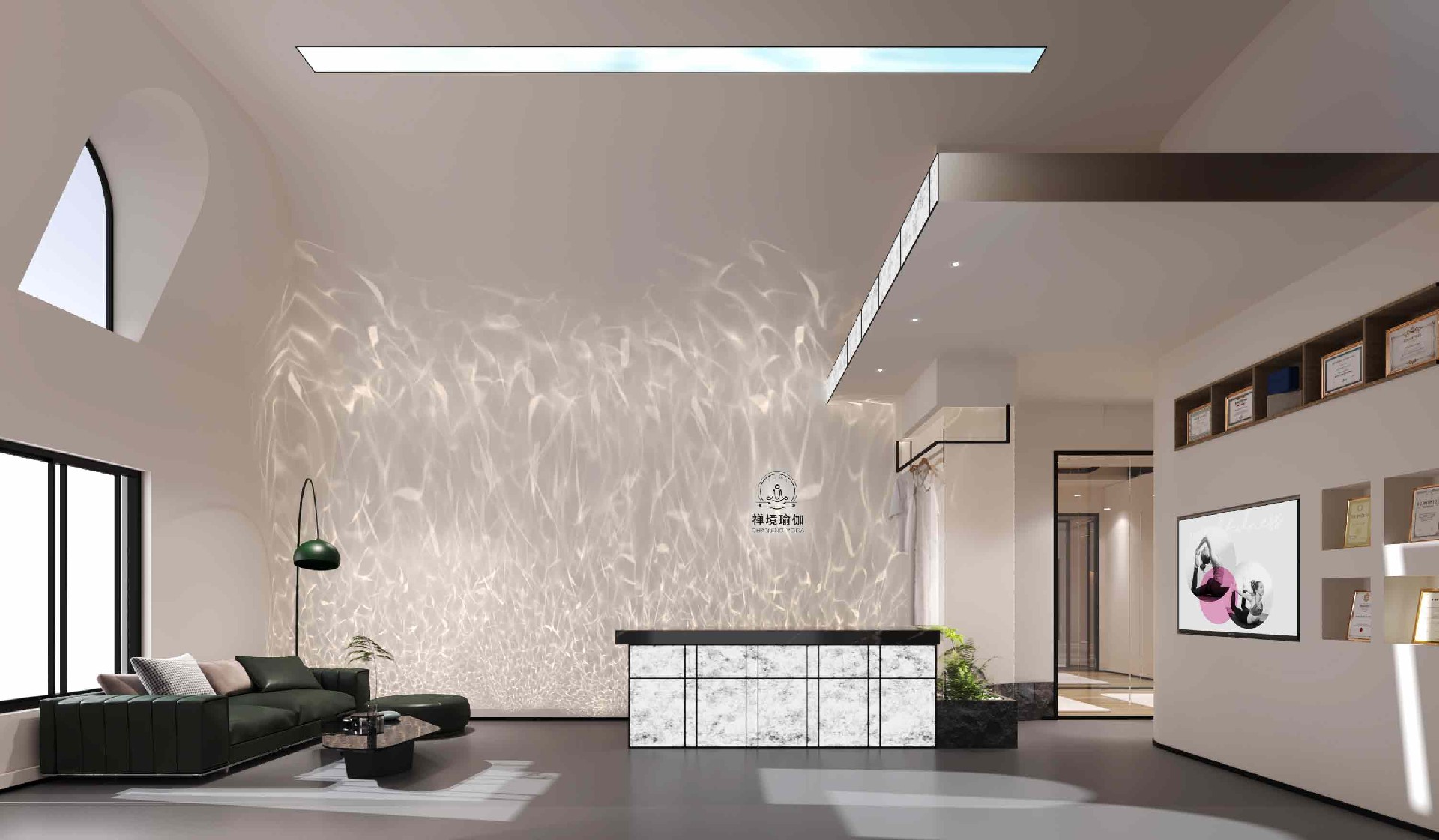 950平米瑜伽馆设计装修效果图