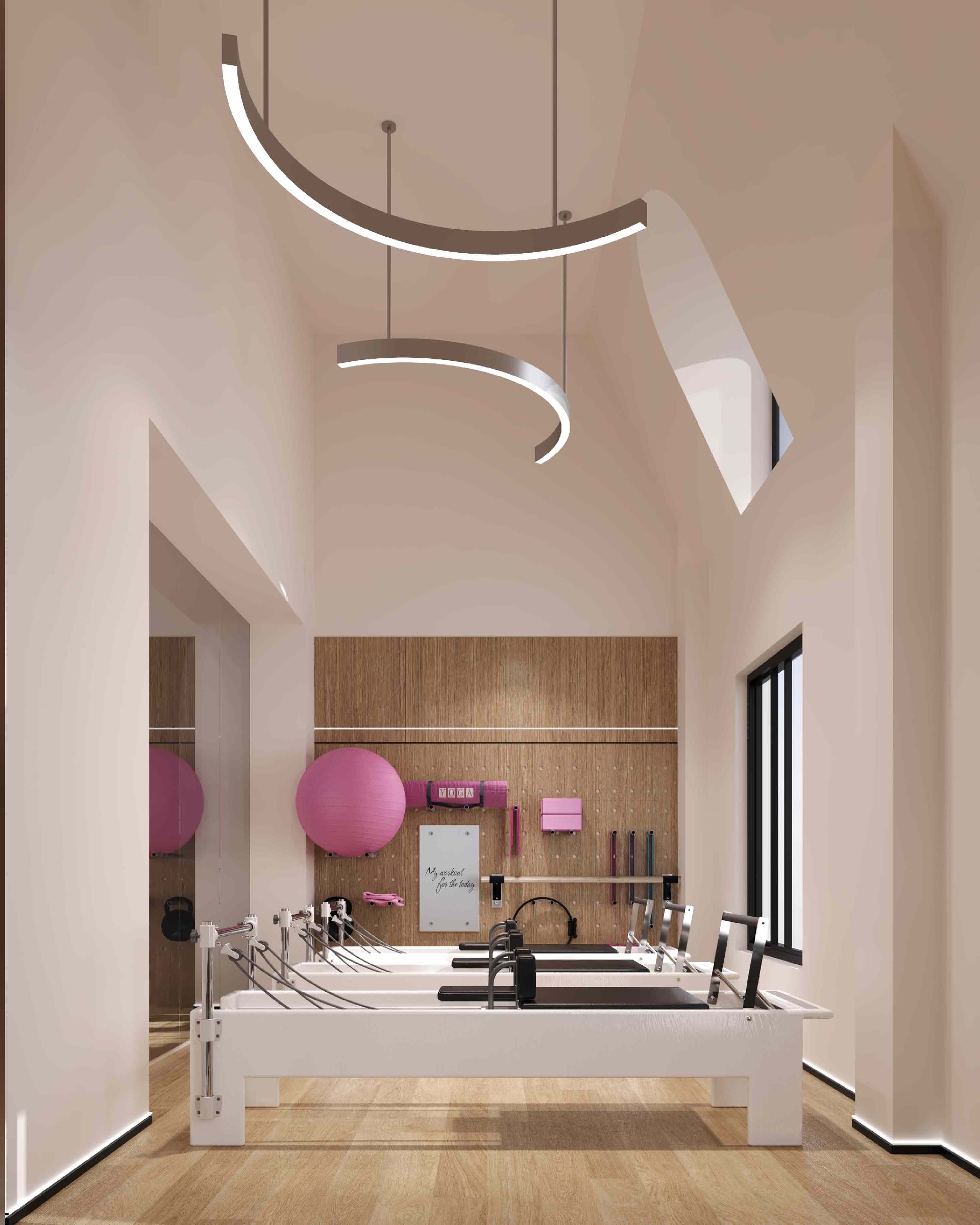 950平米瑜伽馆设计装修效果图