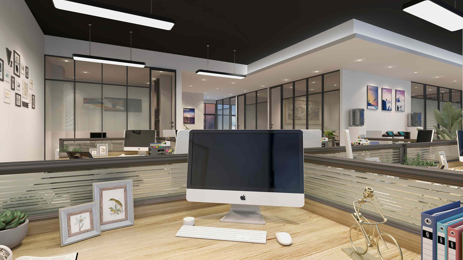 400平米研究院办公室设计效果图