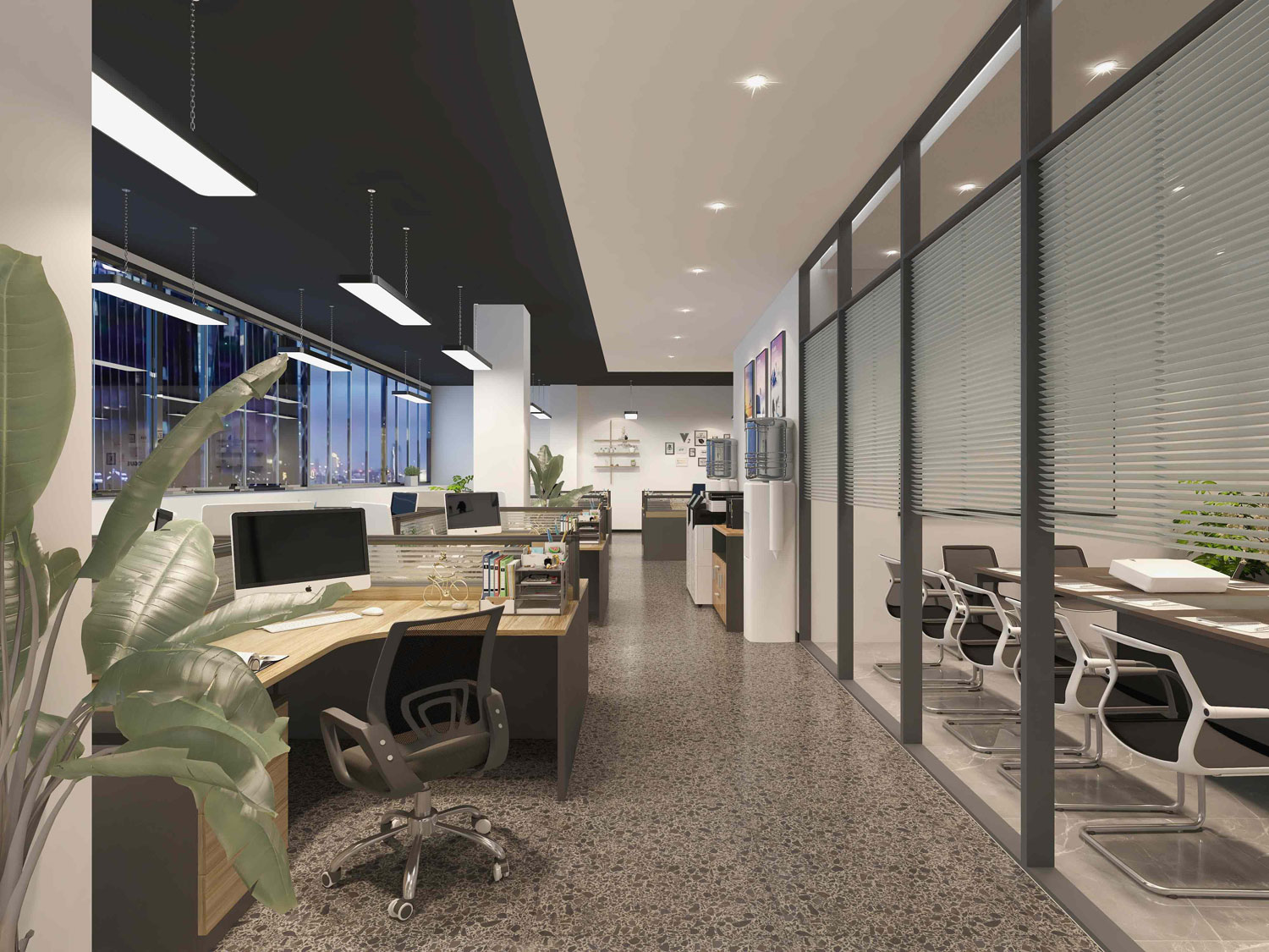400平米研究院办公室设计效果图