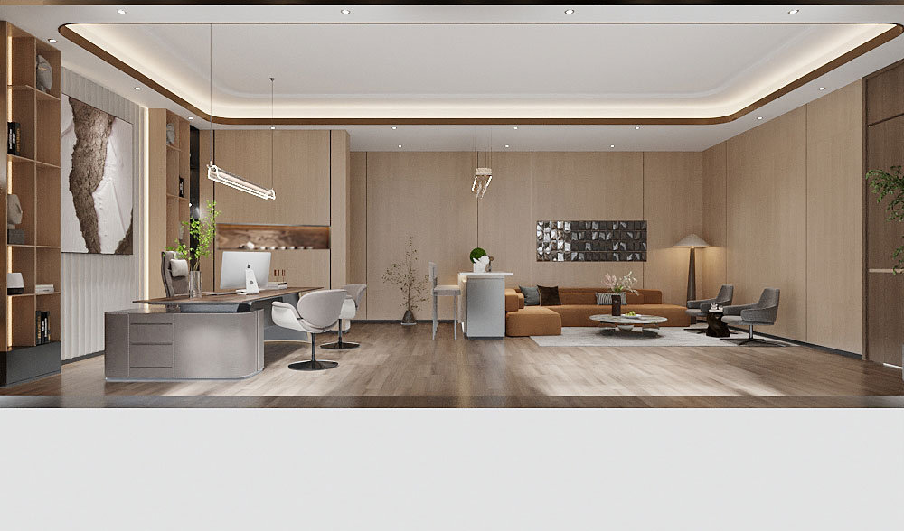 500平米科技办公室装修效果图