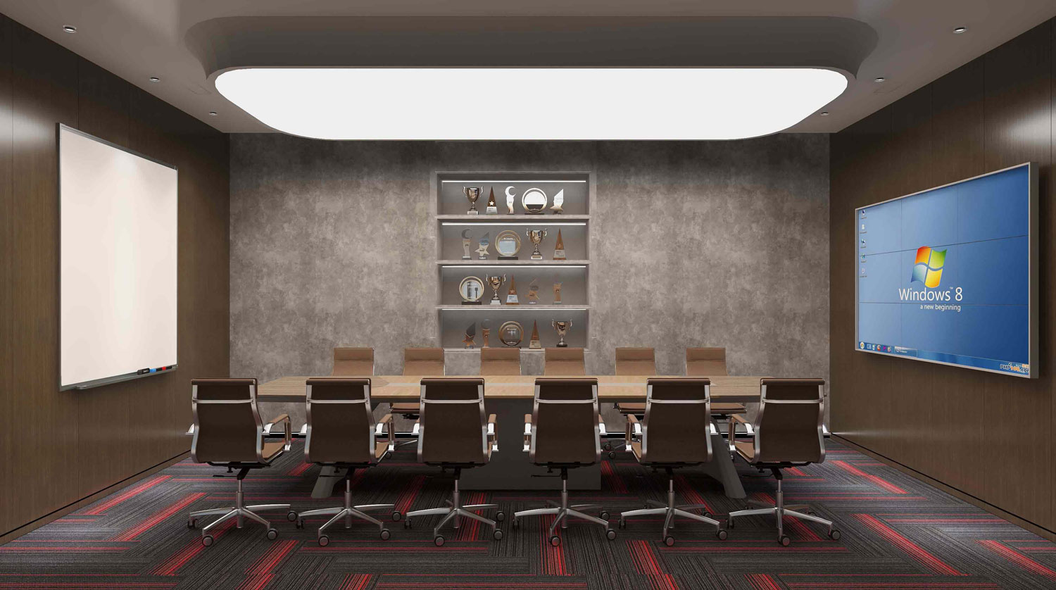 1000平米集团办公室装修效果图