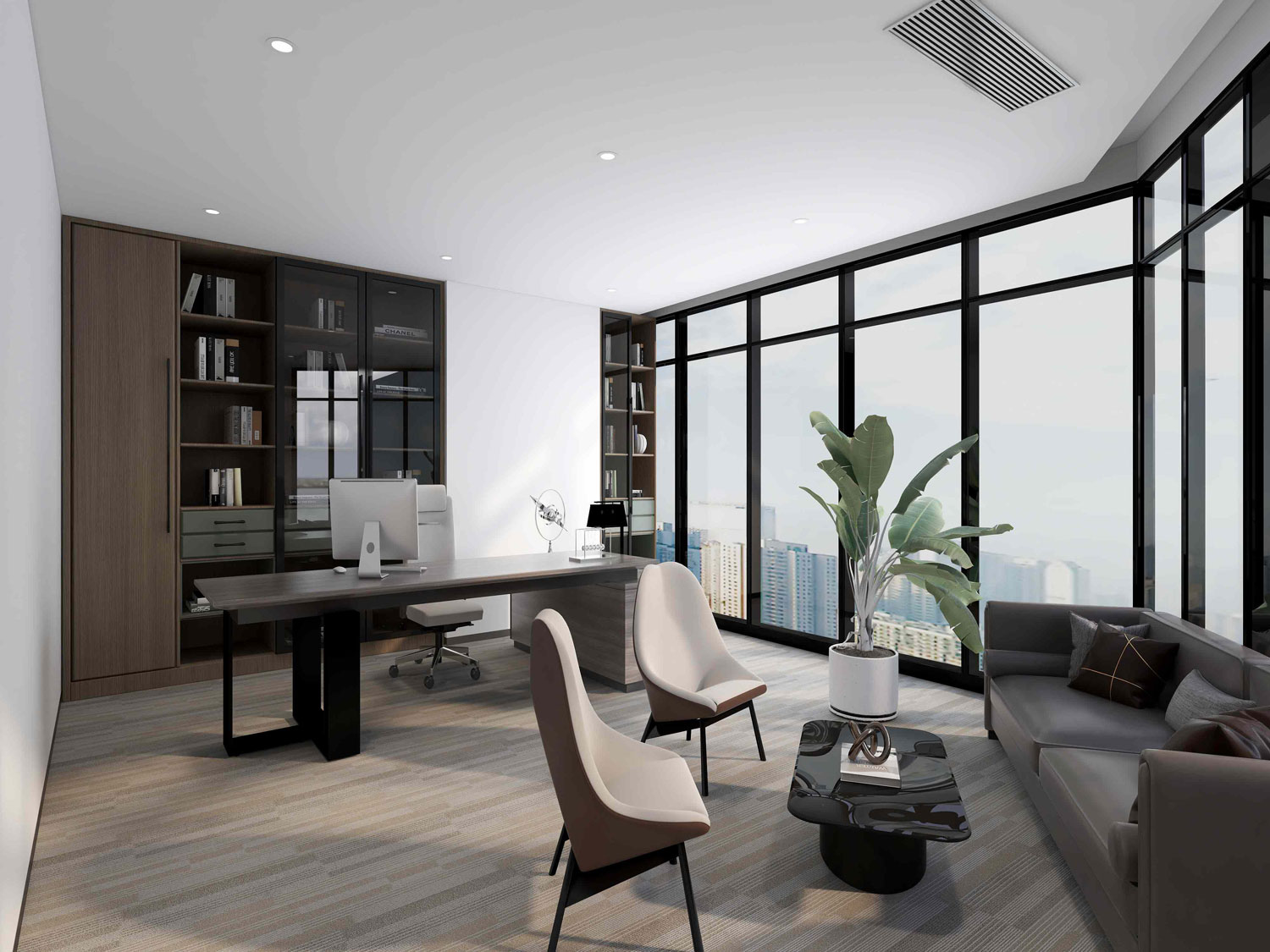 610平米郑州办公室装修设计效果图