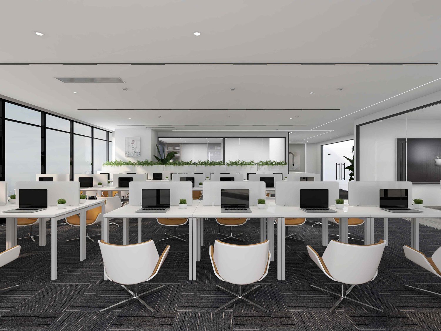 610平米郑州办公室装修设计效果图