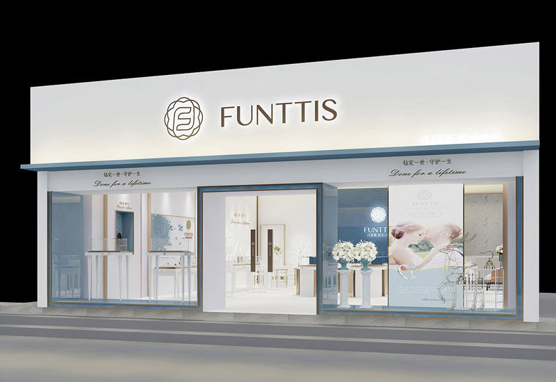 120平米品牌珠宝店面装修设计效果图