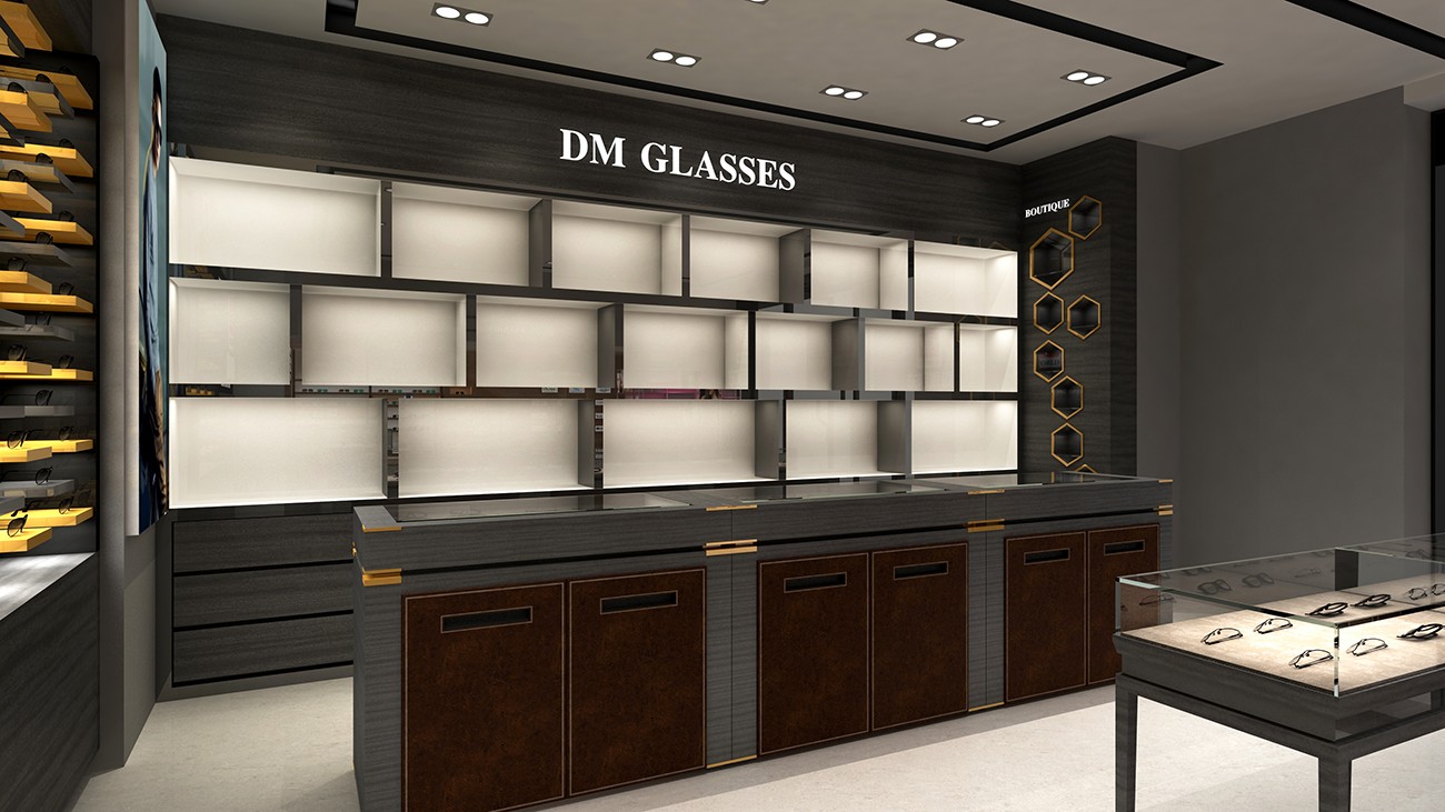 55平米眼镜店设计装修效果图