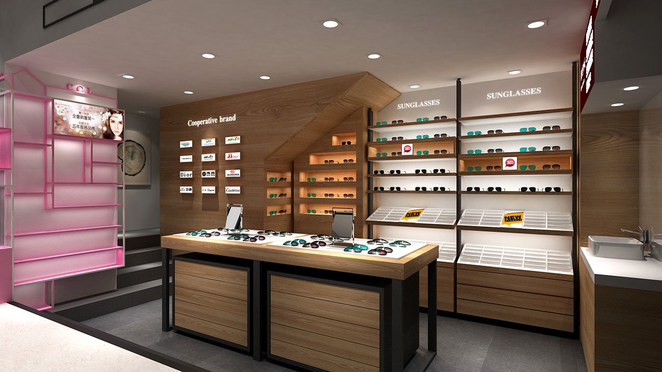 55平米眼镜店设计装修效果图