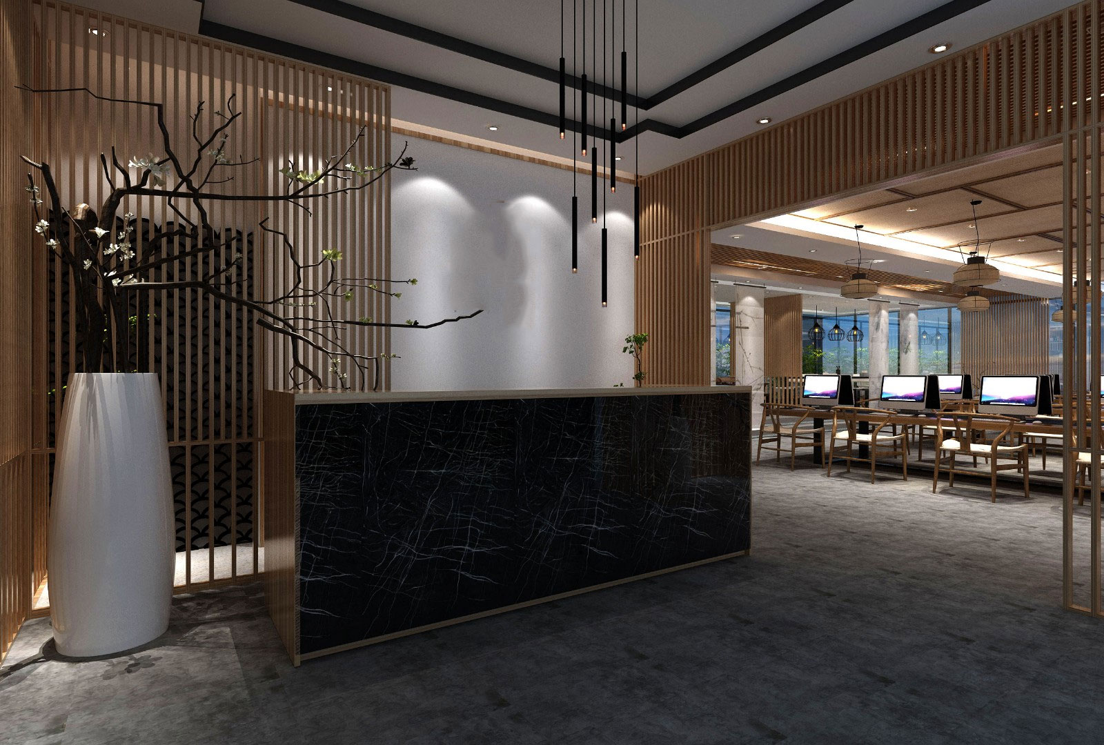 630平米郑州办公室装修设计效果图