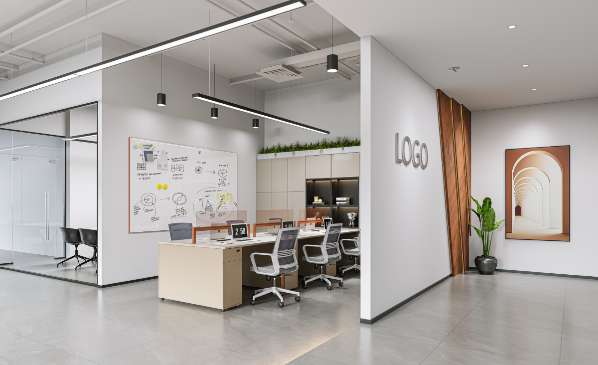 238平米郑州办公室装修设计效果图