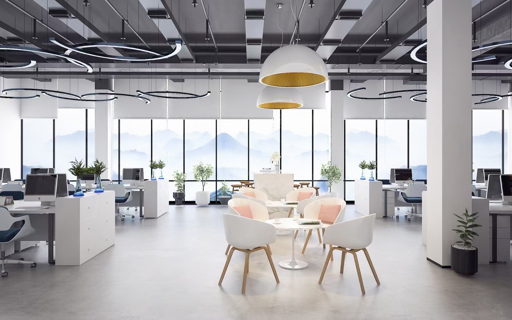 215平米工业风办公室装修效果图