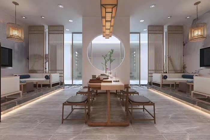 312平米新中式办公室装修效果图