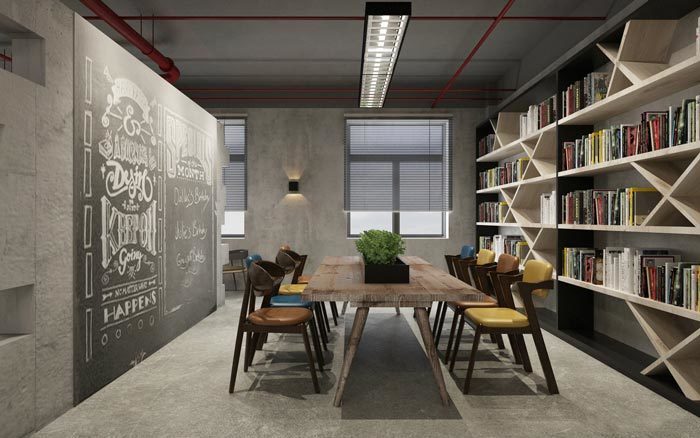 310平米工业风办公室装修效果图