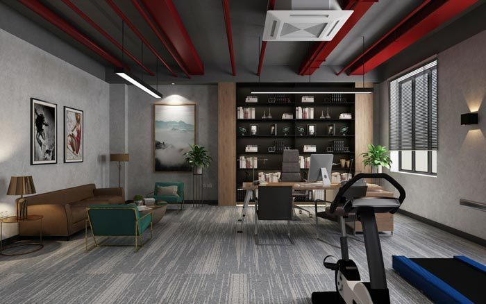 310平米工业风办公室装修效果图