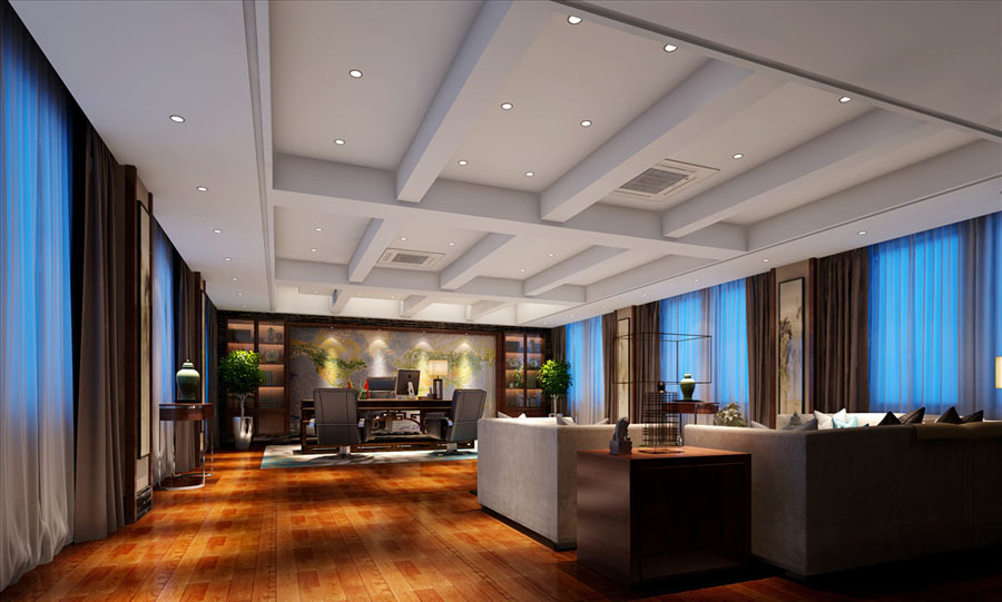 60平米总经理办公室设计效果图