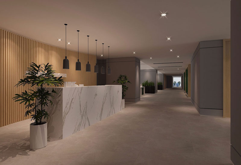 410平米中式风办公室装修设计效果图