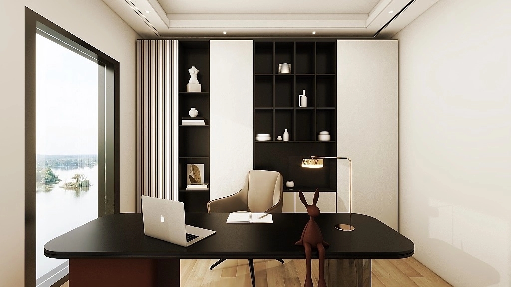 185平米公司办公室装修设计效果图