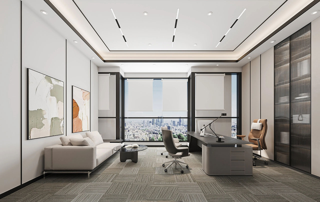 315平米科技公司办公室设计装修效果图