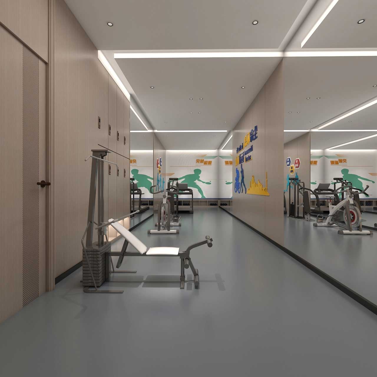 1000平米写字楼办公装修设计效果图