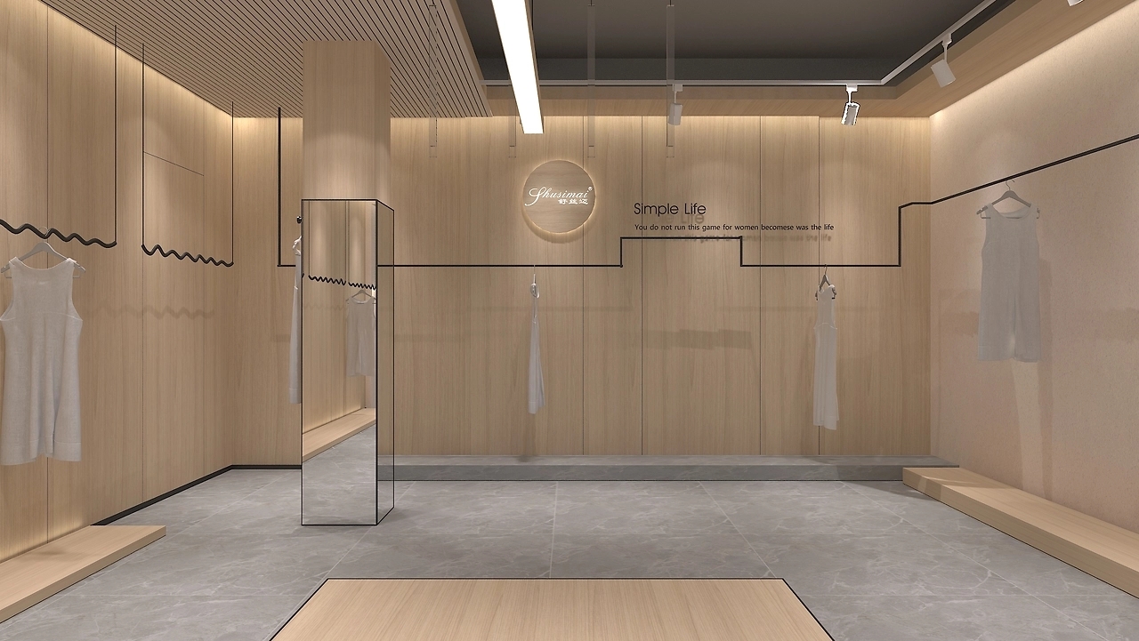 45平米女装店面设计装修效果图