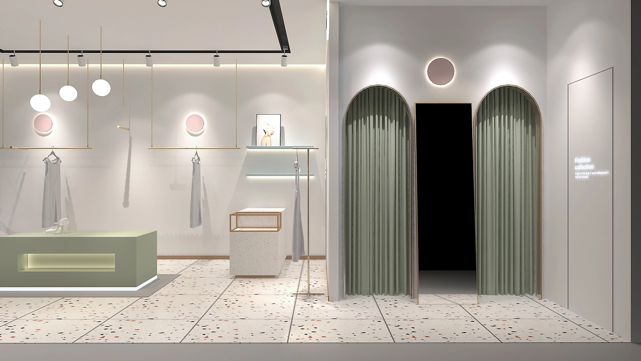 42平米女装专卖店装修设计效果图