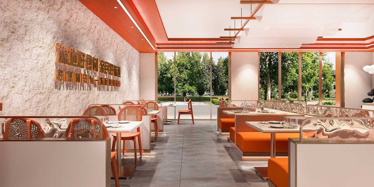 180平米烧烤家常菜馆装修设计效果图