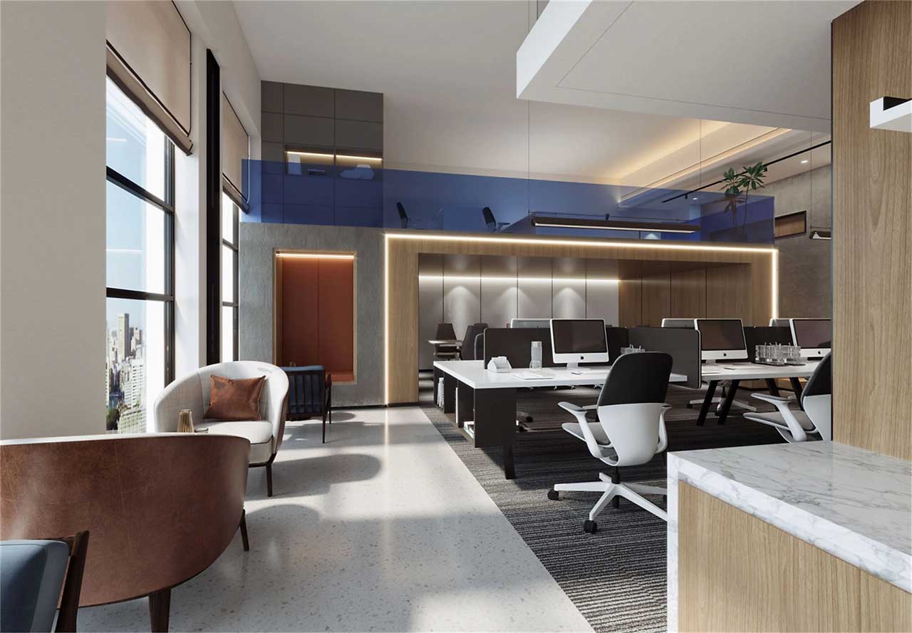 420平米郑州办公室装修设计效果图