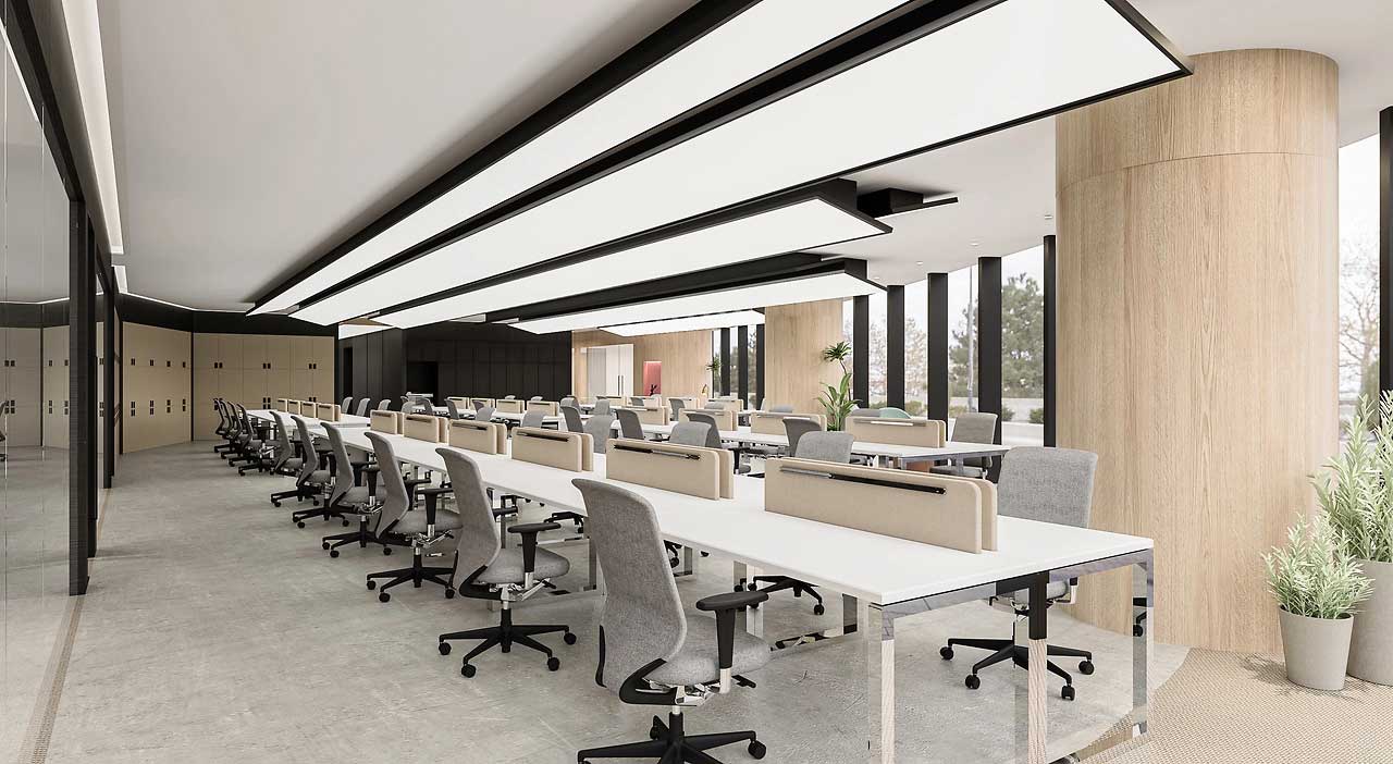 700平郑州办公室设计装修效果图