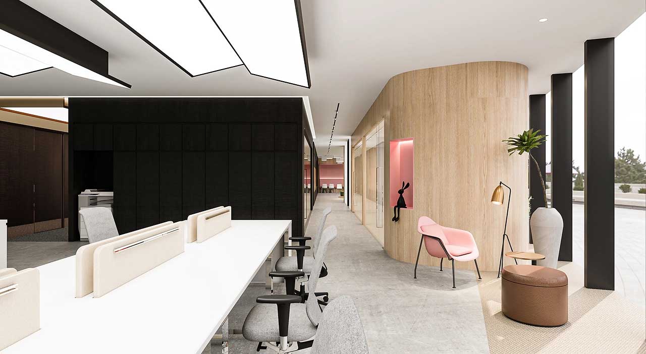 700平郑州办公室设计装修效果图