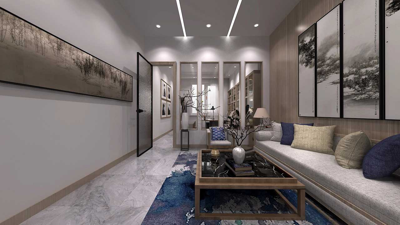 210平米学校办公室接待室装修设计效果图