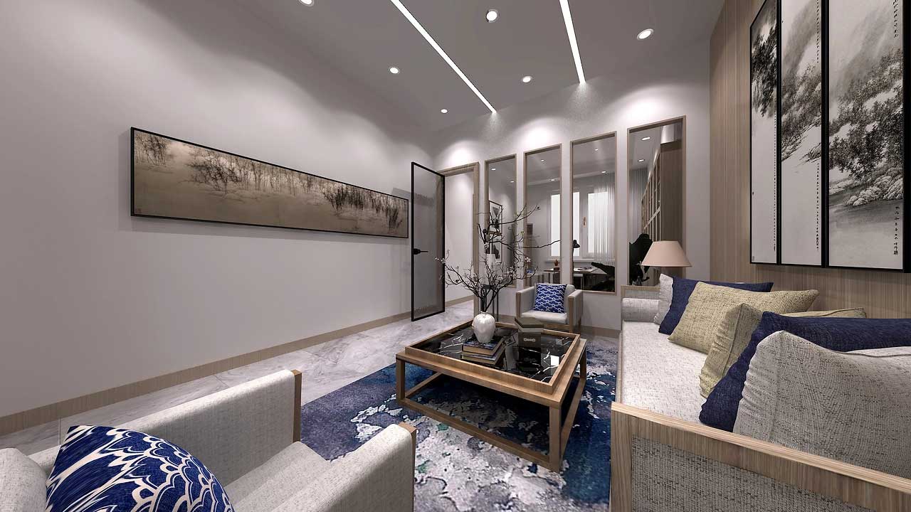 210平米学校办公室接待室装修设计效果图