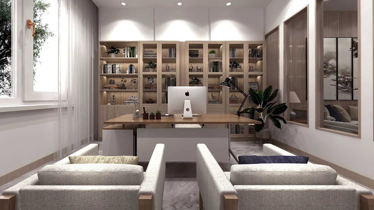 210平米学校办公室接待室装修设计效果图