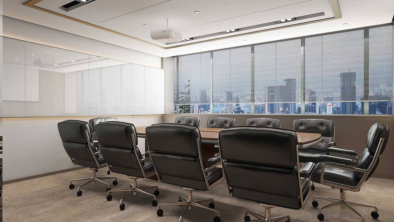 300平米商务风办公室设计效果图