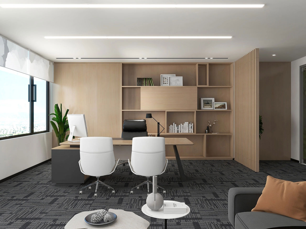 115平米郑州办公室装修设计效果图