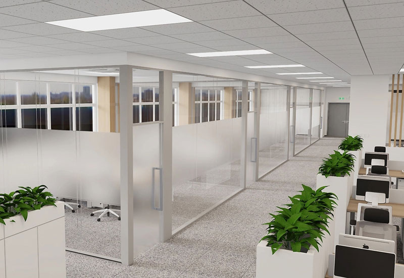 258平米新密办公室设计装修效果图鉴赏