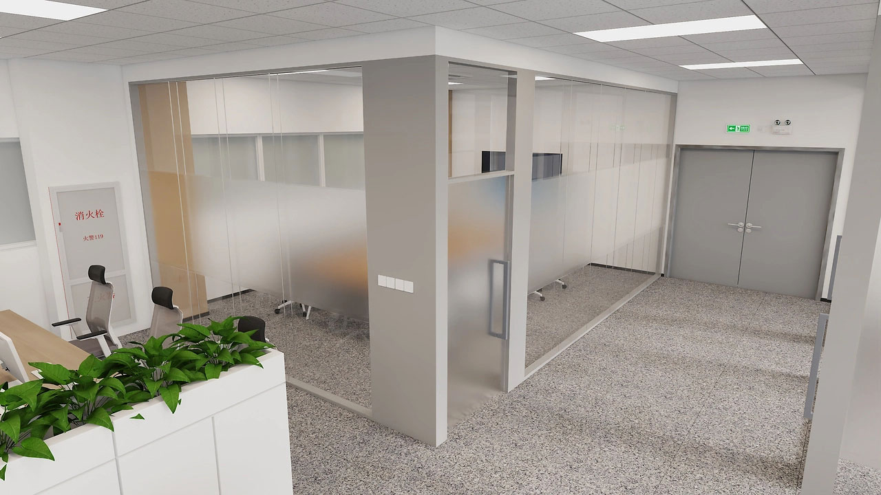 258平米新密办公室设计装修效果图鉴赏