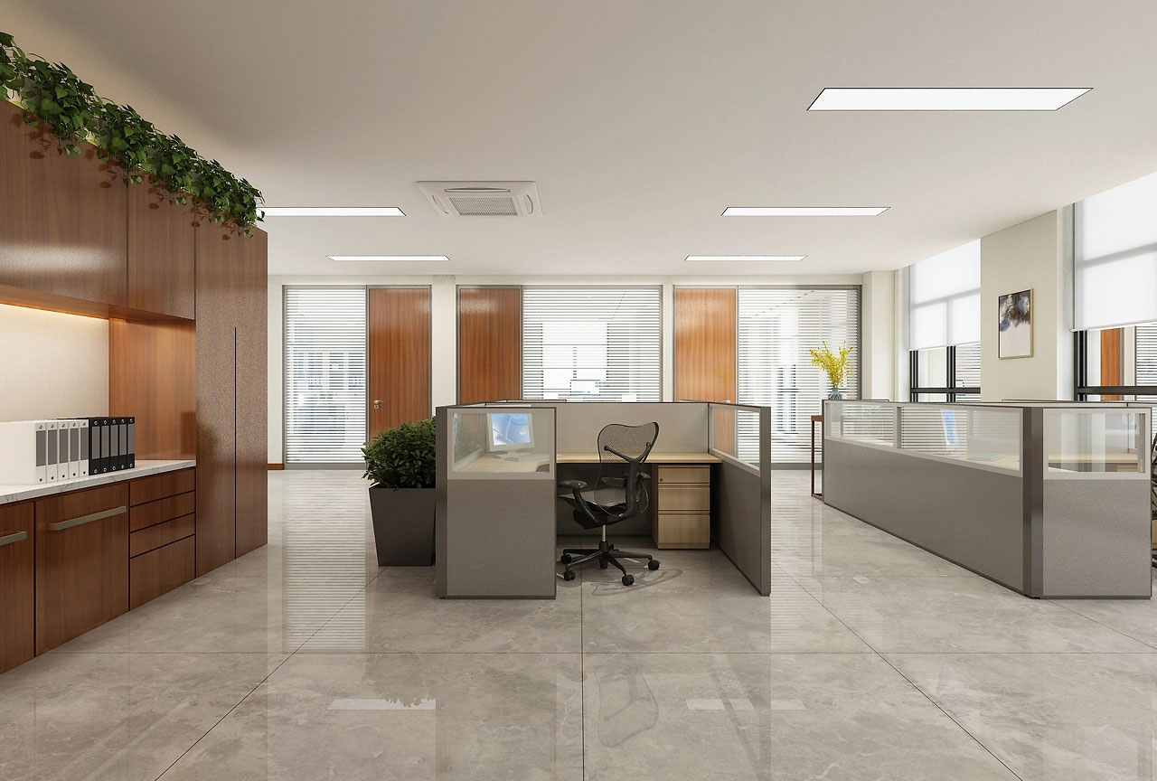 185平米简约时尚办公室装修设计效果图