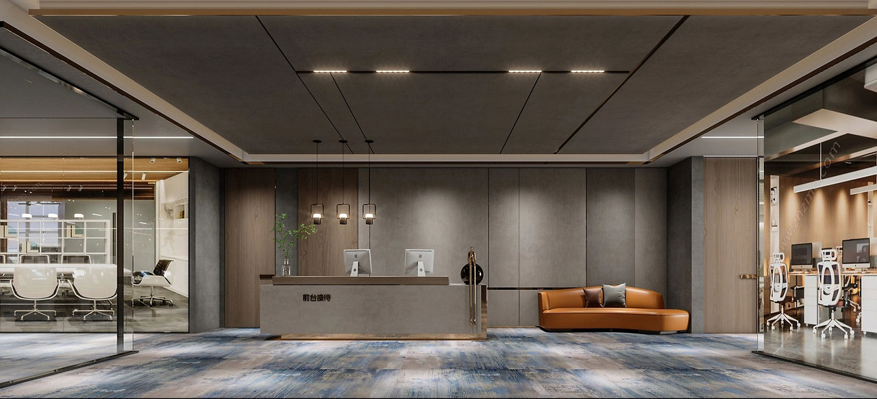 265平米高品质办公室装修设计效果图