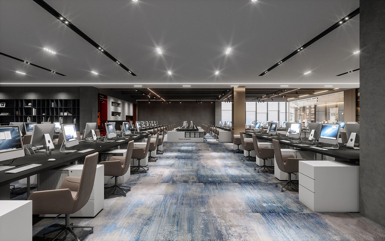 265平米高品质办公室装修设计效果图