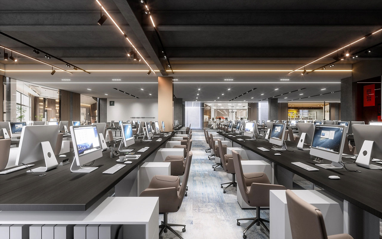 265平米高品质办公室装修设计效果图