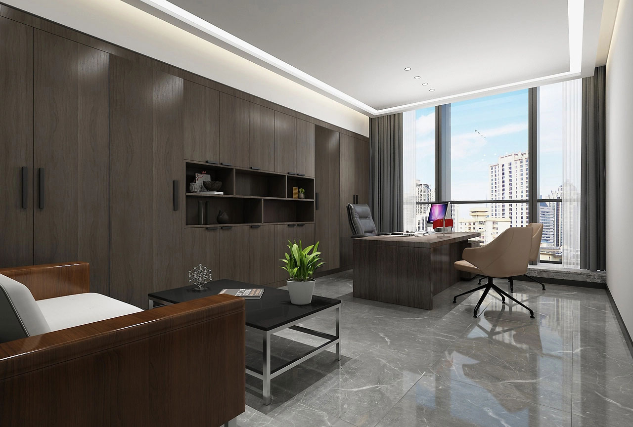 160平米郑州办公室设计装修效果图