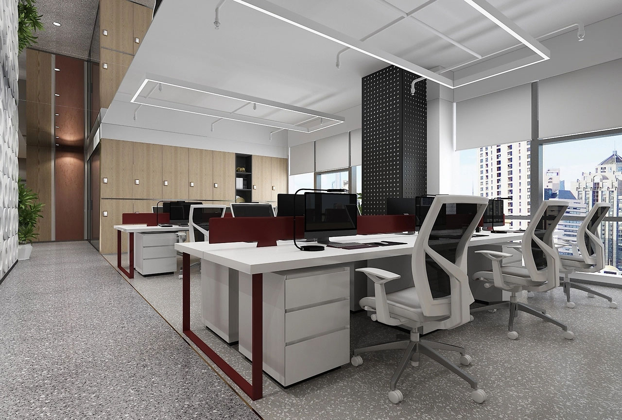 280平米郑州办公室装修设计方案效果图