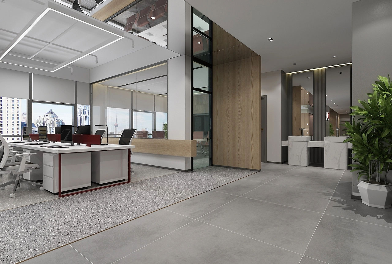 280平米郑州办公室装修设计方案效果图