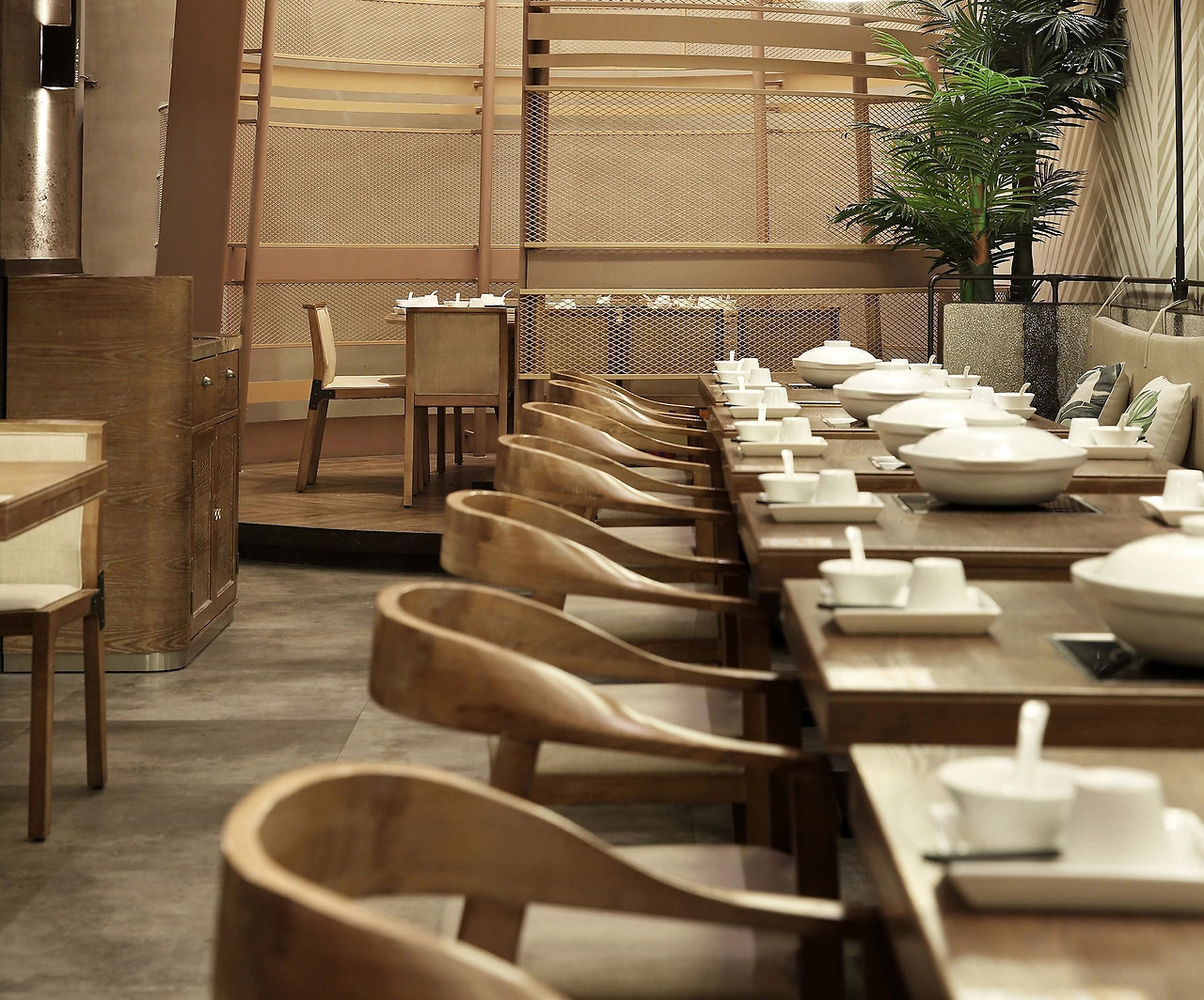 371平米中餐厅装修设计效果图