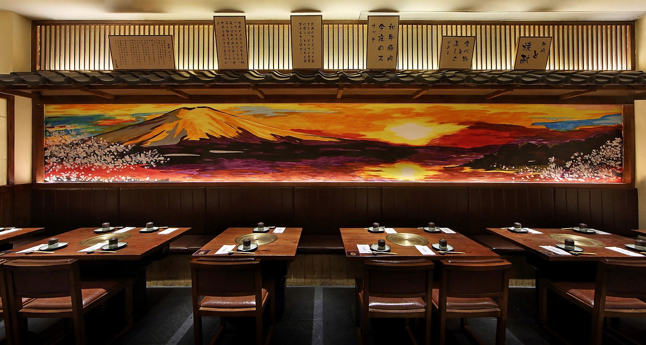 187平米郑州日料店装修设计效果图