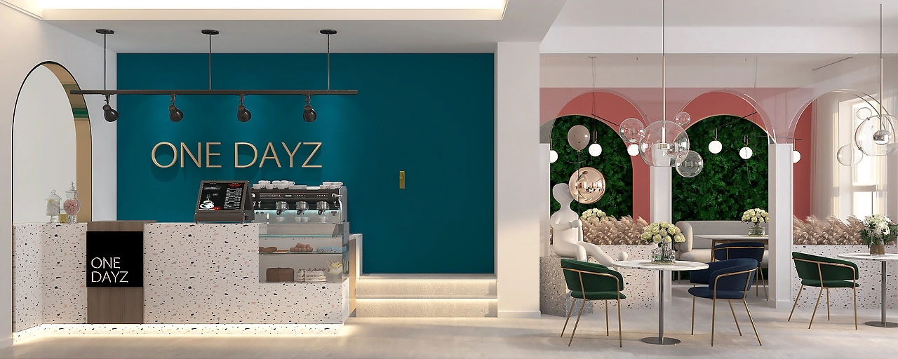 58平米郑州甜品店空间设计效果图